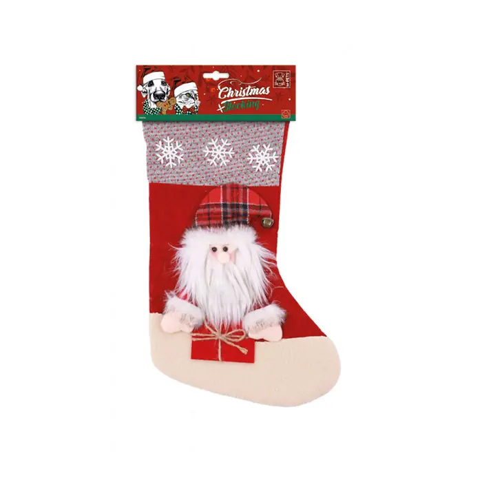 M-PETS CHRİSTMAS STOCKİNG SANTA KÖPEK OYUNCAĞI