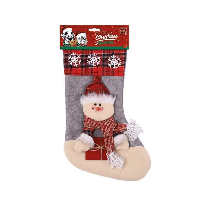 M-PETS CHRİSTMAS STOCKİNG SNOWMAN KÖPEK OYUNCAĞI