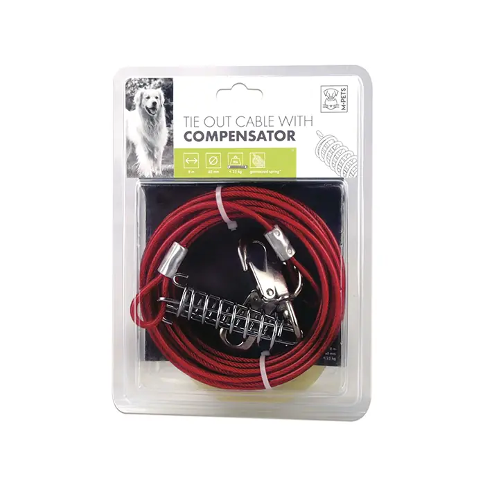 M-PETS COMPENSATOR BAHÇE BAĞLAMA HALATI 8MT KIRMIZI
