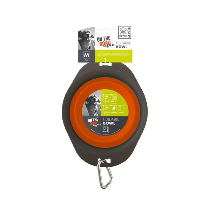 M-PETS ON THE ROAD KATLANABİLEN MAMA KABI 750ML KIRMIZI