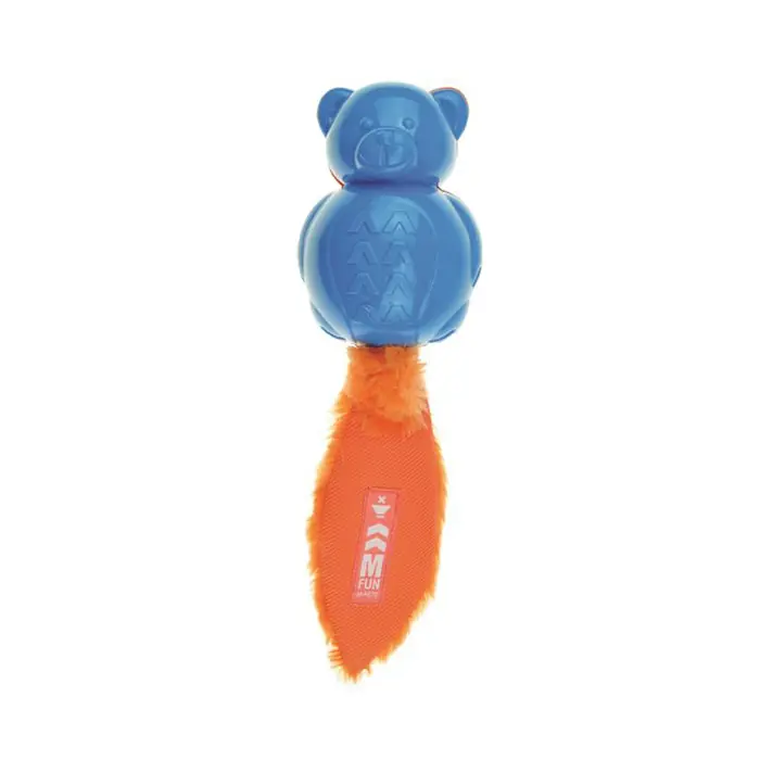 M-PETS ON-OFF TEDDY KAUÇUK MAVİ TURUNCU KÖPEK OYUNCAĞI