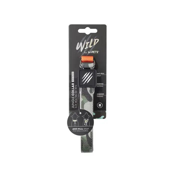 M-PETS WİLD JUNGLE COLLAR KÖPEK BOYUN TASMASI MEDİUM