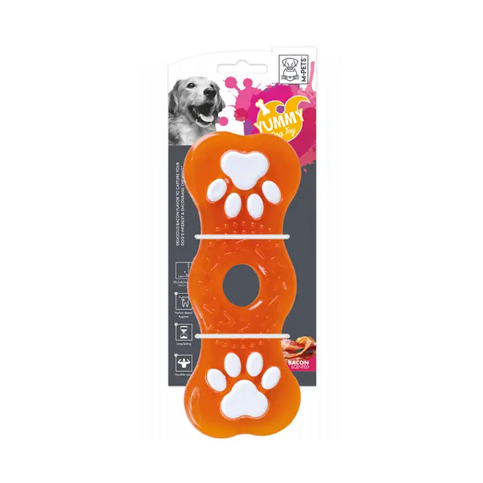 M-PETS YUMMY BONE ET AROMALI KAUÇUK KÖPEK OYUNCAĞI