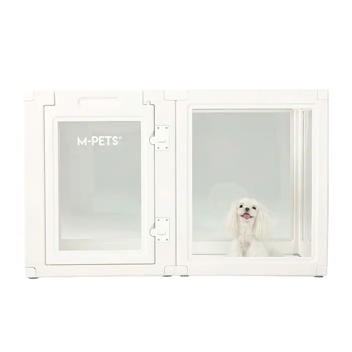 M-PETS BLANCHE KÖPEK OYUN ÇİTİ 6 PANEL LARGE BEYAZ