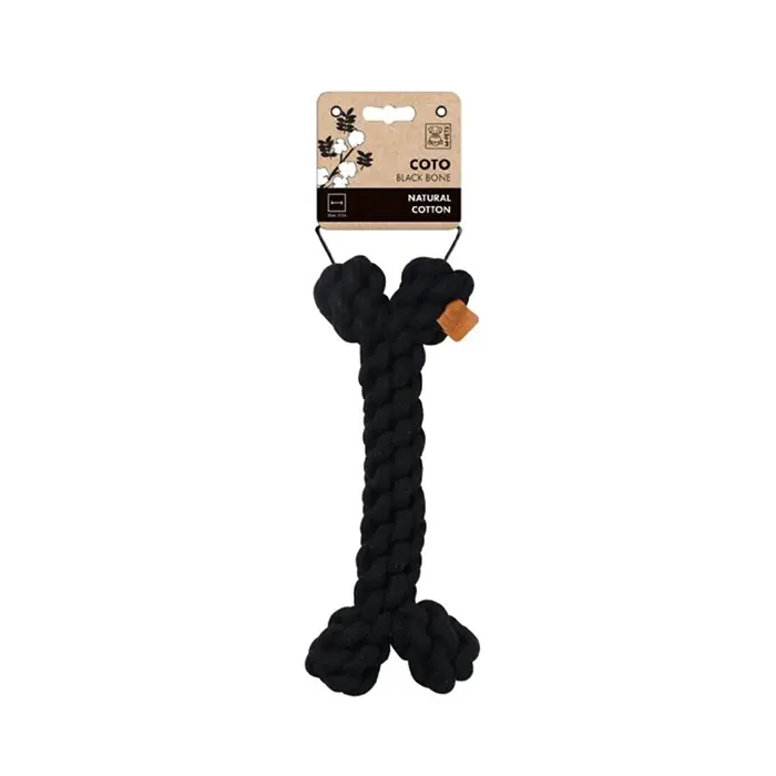 M-PETS COTO BLACK BONE ÖRGÜ KEMİK KÖPEK OYUNCAĞI 19CM