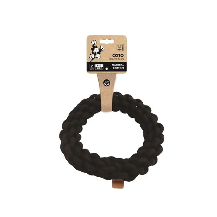 M-PETS COTO BLACK RİNG ÖRGÜ HALKA KÖPEK OYUNCAĞI 25CM