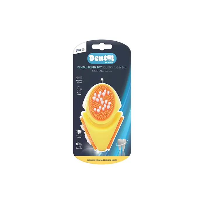 M-PETS DENTAL SQUEAKY RUBY BALL DİŞ FIRÇALI KÖPEK OYUNCAĞI