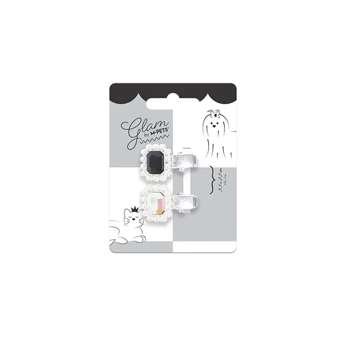 M-PETS GLAM KÖPEK TOKASI SİYAH GÜMÜŞ