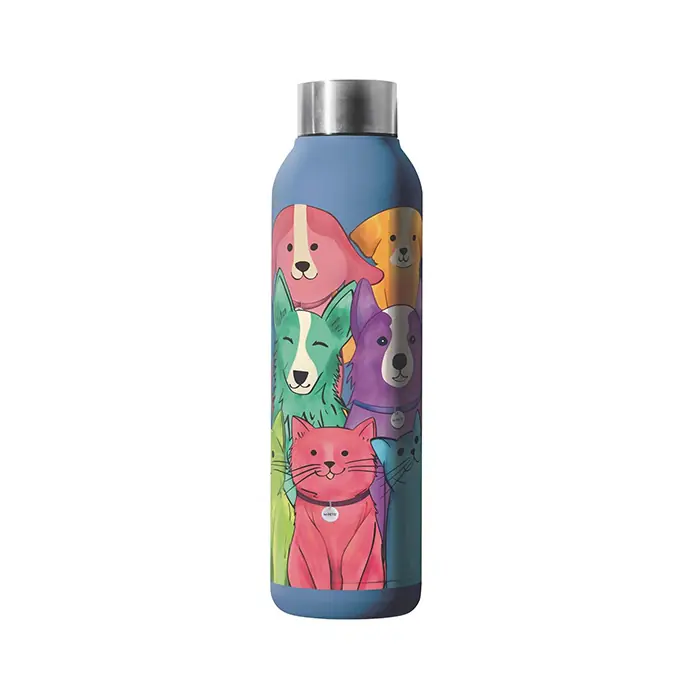 M-PETS PETJOY PURRFECT PETFAMİLY TERMOS 500 ML AÇIK MAVİ