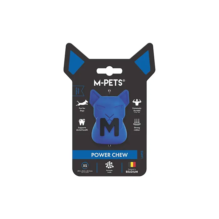 M-PETS POWER CHEW KAUÇUK KÖPEK ÖDÜL OYUNCAĞI LAPİS XSMALL