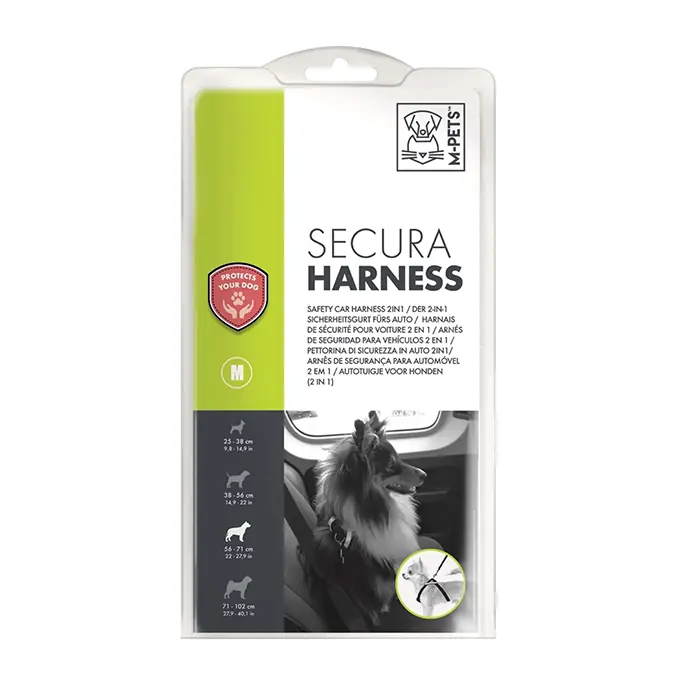 M-PETS SECURA HARNESS 2 İN 1 GÖĞÜS TASMASI MEDİUM 56X71CM