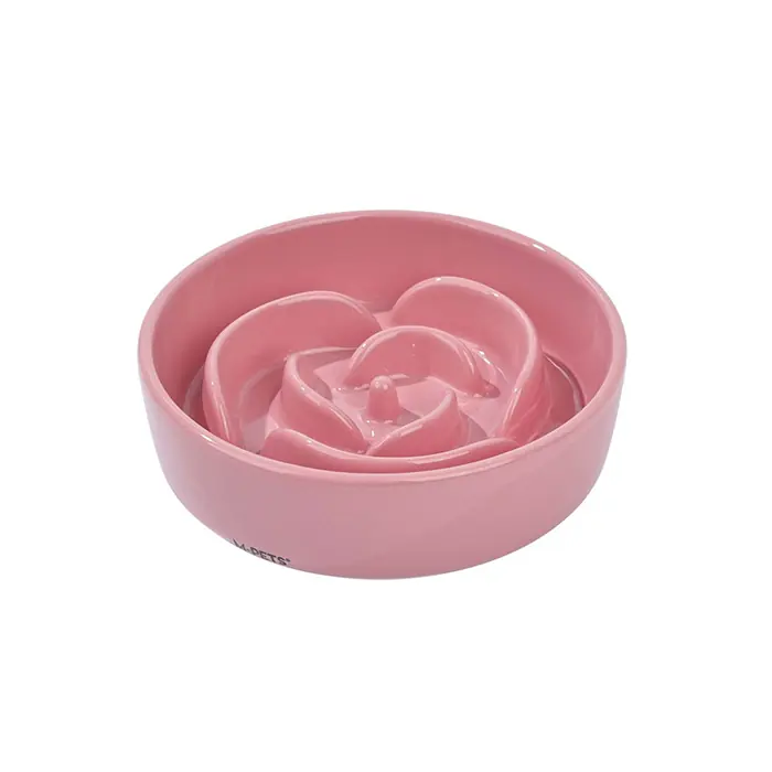 M-PETS SERENE ROSE SERAMİK YAVAŞ YEME MAMA KABI 300 ML