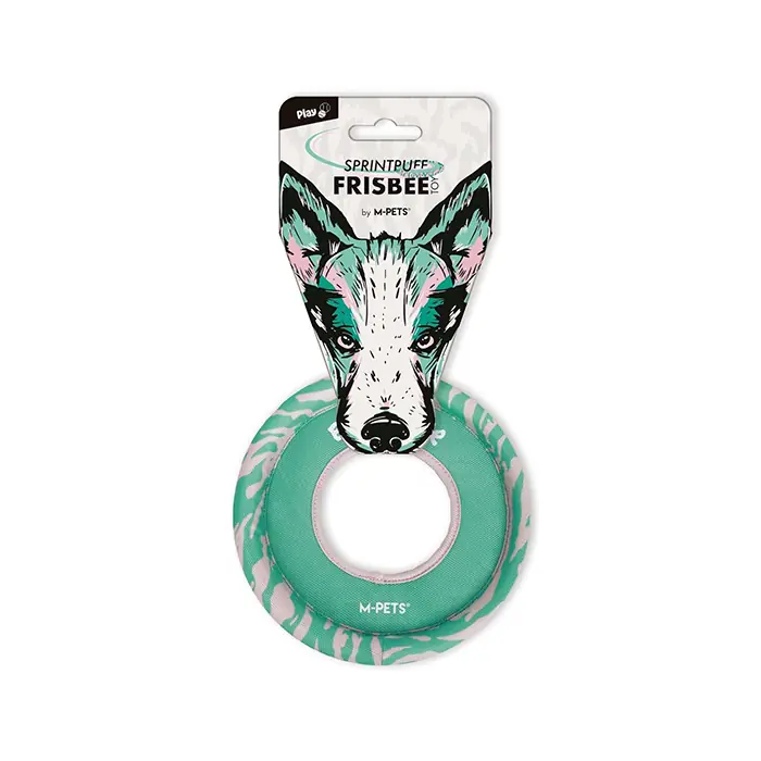 M-PETS SPRİNTPUFF FRİSBEE KÖPEK OYUNCAĞI PEMBE YEŞİL