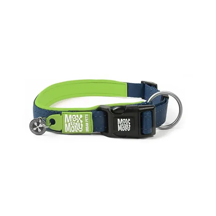 MAX & MOLLY SMART ID MATRİX LİME GREEN KÖPEK BOYUN TASMASI SMALL