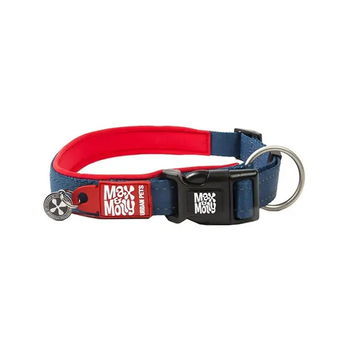 MAX & MOLLY SMART ID MATRİX RED KÖPEK BOYUN TASMASI XSMALL