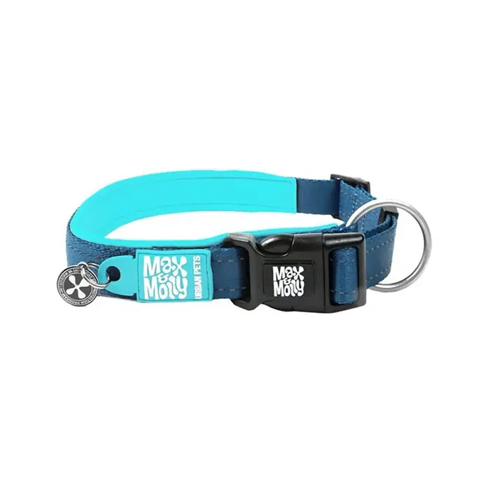 MAX & MOLLY SMART ID MATRİX SKY BLUE KÖPEK BOYUN TASMASI XSMALL