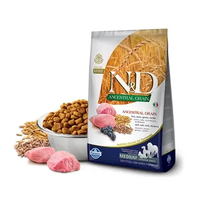 N&D DÜŞÜK TAHILLI KUZU ETLİ YABAN MERSİNLİ YETİŞKİN KÖPEK MAMASI 2,5 KG