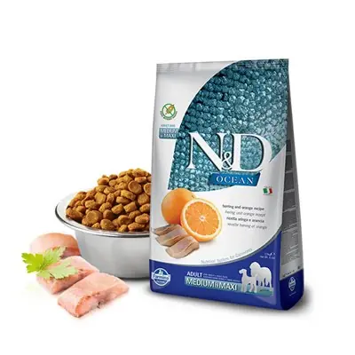 N&D OCEAN BALIKLI PORTAKALLI TAHILSIZ YETİŞKİN KÖPEK MAMASI 2,5 KG