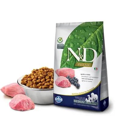 N&D PRİME KUZULU YABAN MERSİNLİ ORTA BÜYÜK IRK YETİŞKİN KÖPEK MAMASI 2,5 KG
