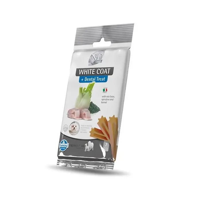 N&D TREAT DENTAL WHİTE COAT MEDİUM-MAXİ KÖPEK ÖDÜLÜ 60 GR