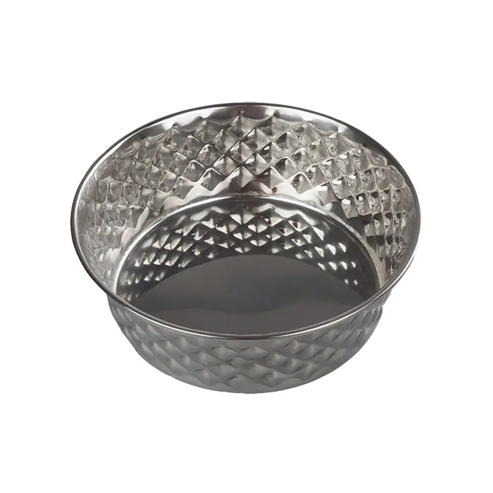 ORİPET ELMAS DESEN ÇELİK MAMA KABI 21CM