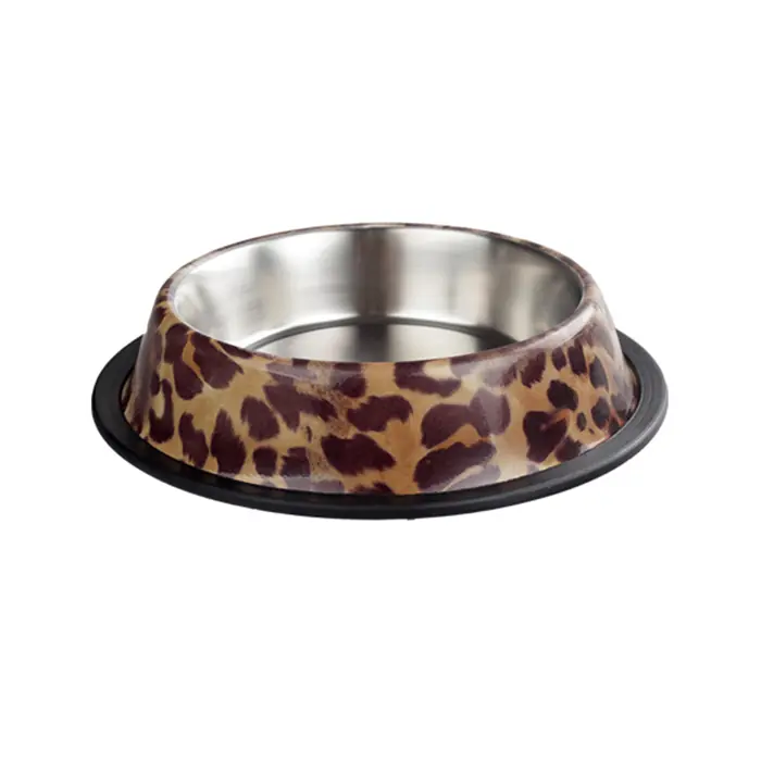 ORİPET LEOPAR 1 DESENLİ ÇELİK MAMA KABI 16 OZ 15.5CM