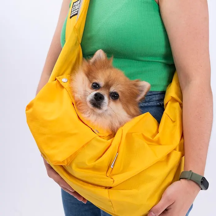 PAWSTAR SARI CROSSBODY KÜÇÜK IRK KÖPEK ÇAPRAZ TAŞIMA ÇANTASI