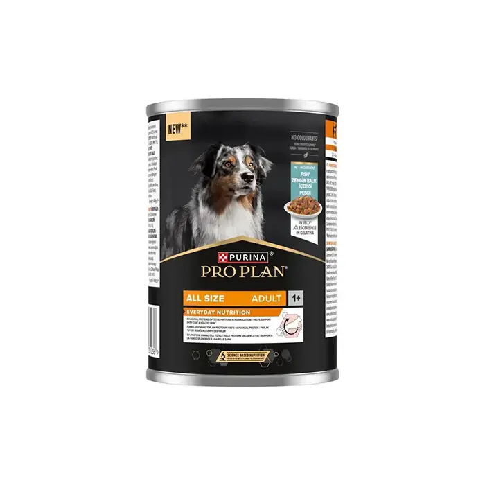 PROPLAN JELLY BALIKLI YETİŞKİN KÖPEK KONSERVESİ 400GR