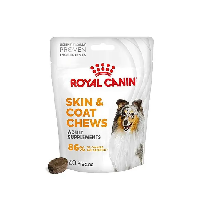 ROYAL CANİN SKİN&COAT CHEWS DERİ VE TÜY SAĞLIĞINI DESTEKLEYEN YETİŞKİN KÖPEK ÖDÜL MAMASI 240GR