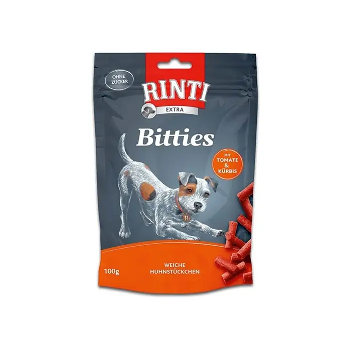 RINTI BİTTİES TAVUKLU VE DOMATESLİ KÖPEK ÖDÜLÜ 100 GR