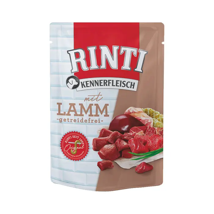 RINTI KUZULU POUCH YETİŞKİN KÖPEK KONSERVESİ 400 GR