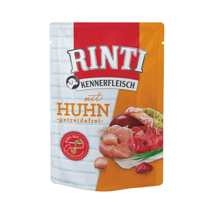 RINTI TAVUKLU POUCH YETİŞKİN KÖPEK KONSERVESİ 400 GR