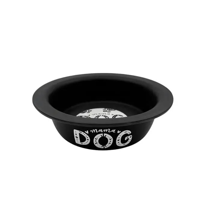 SAMPAWS KEDİ KÖPEK MAMA VE SU KABI 520ML SİYAH