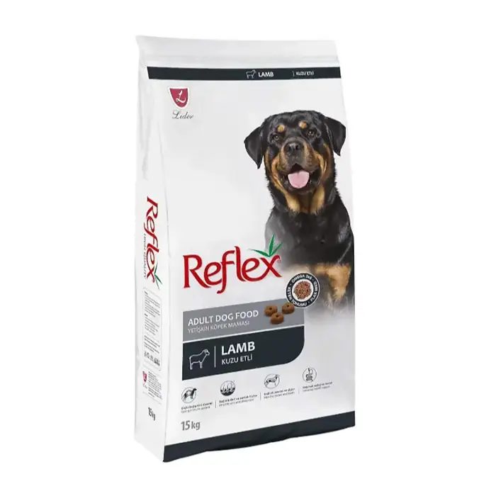 REFLEX KUZU ETLİ VE PİRİNÇLİ YETİŞKİN KÖPEK MAMASI 15 KG
