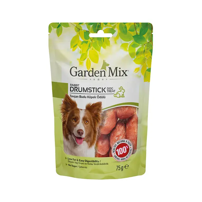 GARDEN MİX DRUMSTİCK TAVŞAN BUDU KÖPEK ÖDÜLÜ 75 GR