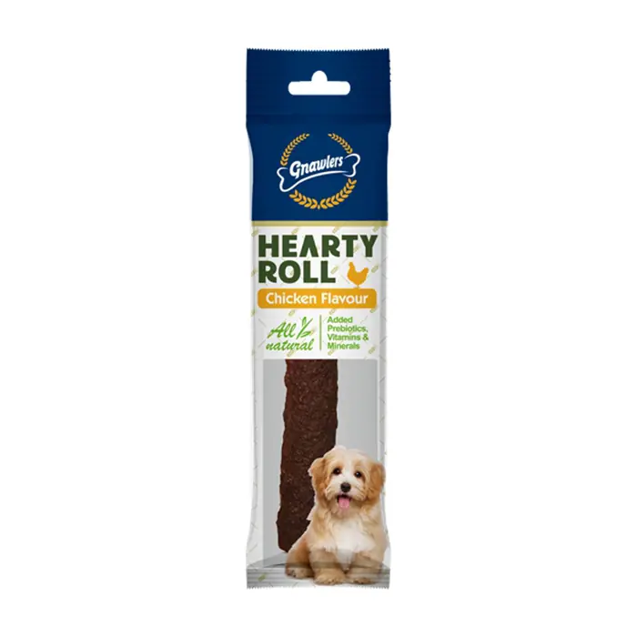 GNAWLERS HEARTY ROLL TAVUKLU KÖPEK ÖDÜL KEMİĞİ 40GR