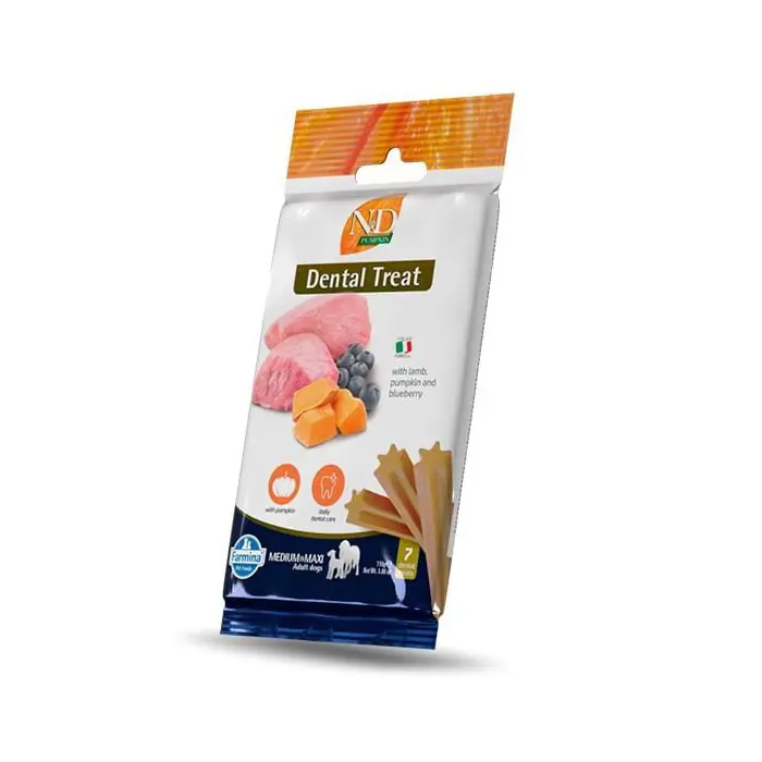 N&D TREAT DENTAL KUZULU YABAN MERSİNLİ MEDİUM KÖPEK ÖDÜLÜ 60 GR