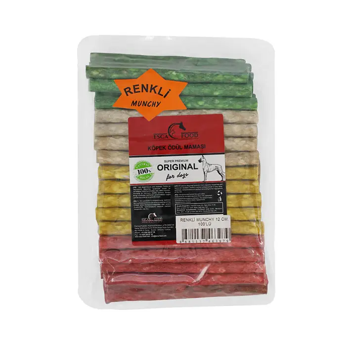 ESCA MUNCHY RENKLİ KÖPEK ÖDÜLÜ 100 ADET