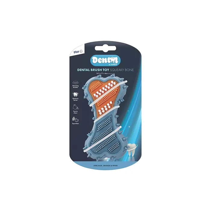 M-PETS DENTAL SQUEAKY BONE DİŞ FIRÇALI KÖPEK OYUNCAĞI