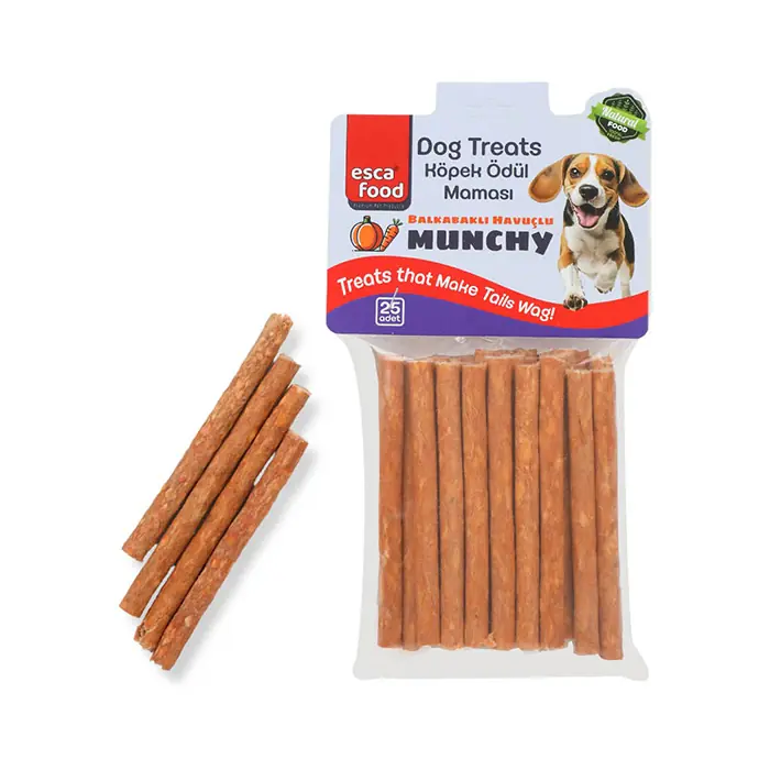 ESCA MUNCHY BALKABAKLI HAVUÇLU KÖPEK ÖDÜLÜ 25 ADET