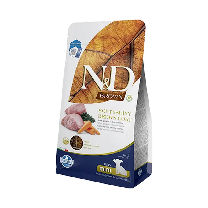 N&D BROWN KUZULU SPİRULİNALI MİNİ YAVRU KÖPEK MAMASI 1,5KG
