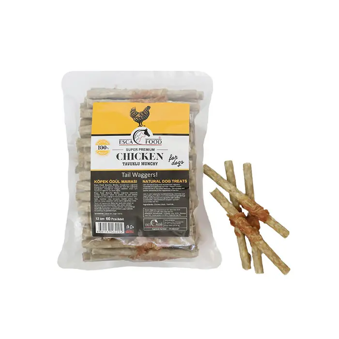 ESCA FOOD SUPER PREMİUM TAVUK SARGILI KEMİK ÖDÜLÜ 60'LI