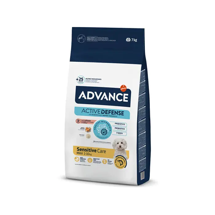 ADVANCE MİNİ SENSİTİVE SOMONLU KÜÇÜK IRK YETİŞKİN KÖPEK MAMASI 7KG