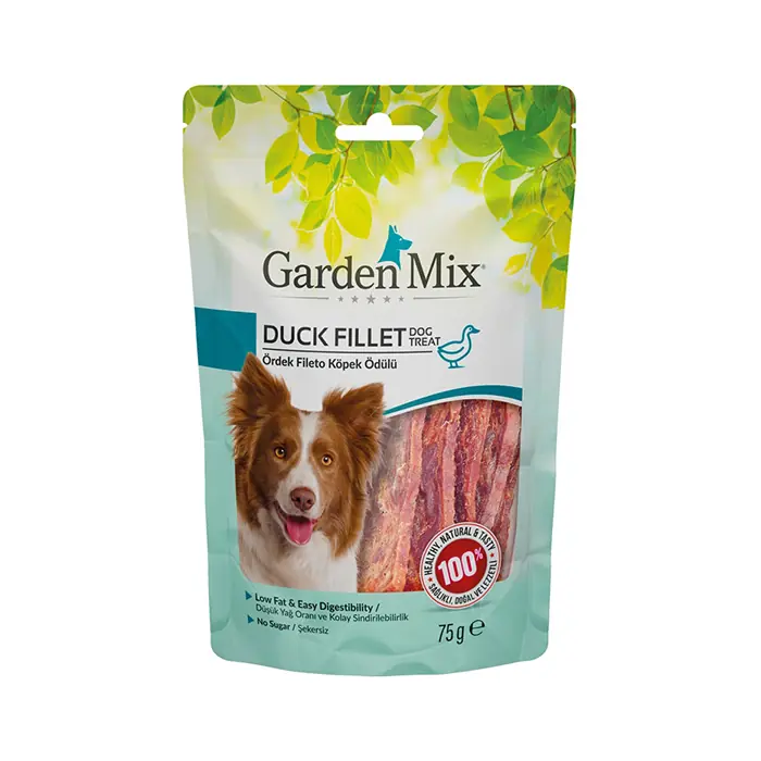 GARDEN MİX DUCK FİLLET ÖRDEKLİ FİLETO KÖPEK ÖDÜLÜ 75 GR