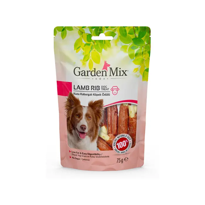 GARDEN MİX KUZU KABURGALI KÖPEK ÖDÜLÜ 75GR