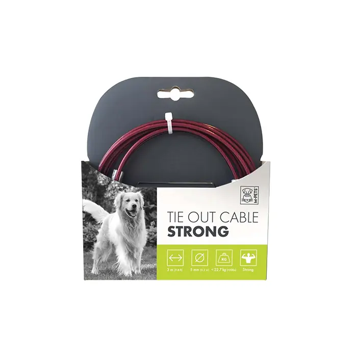 M-PETS STRONG BAHÇE BAĞLAMA HALATI 3MT KIRMIZI