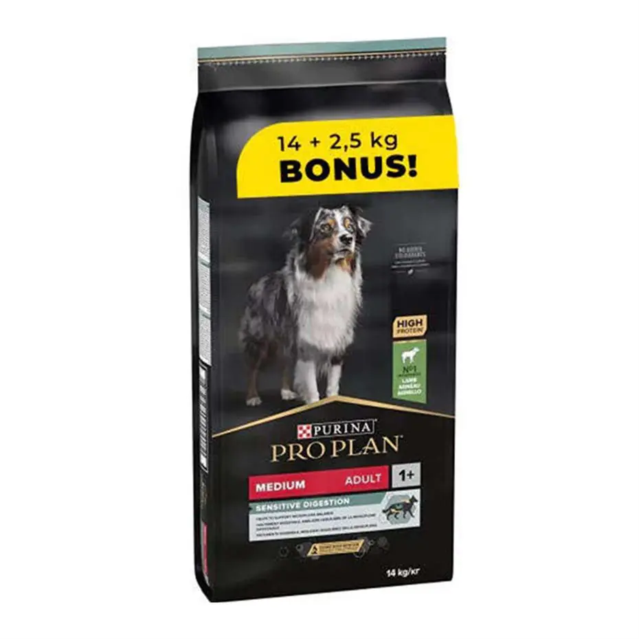 PRO PLAN KUZU ETLİ YETİŞKİN KÖPEK MAMASI MEDİUM SENSİTİVE 16,5 KG