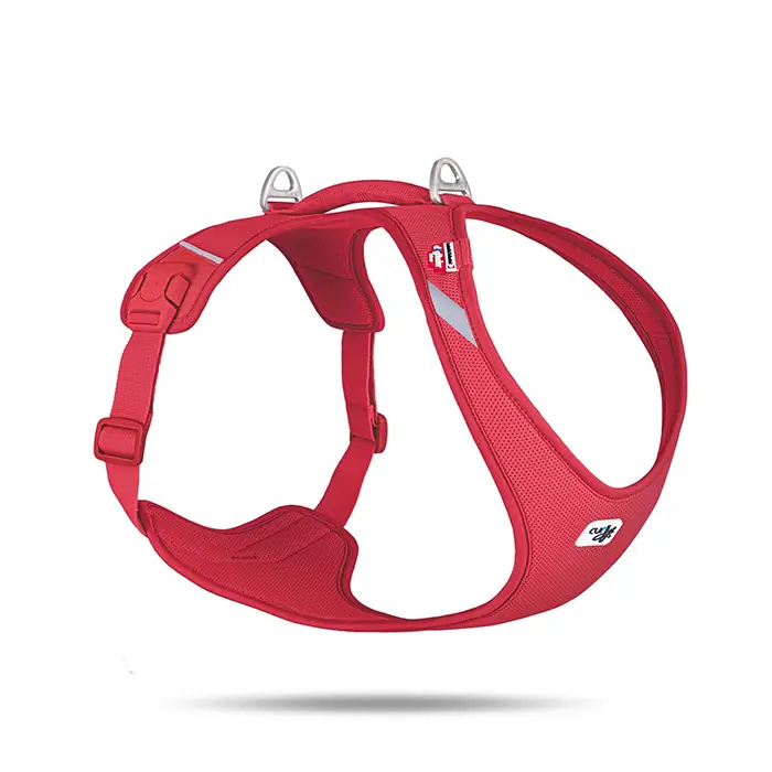 CURLİ BELKA HARNESS AİR-MESH KÖPEK GÖĞÜS TASMASI RED XLARGE