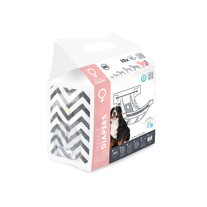 M-PETS DİAPERS DİŞİ KÖPEKLER İÇİN KÜLOT XXL 10LU