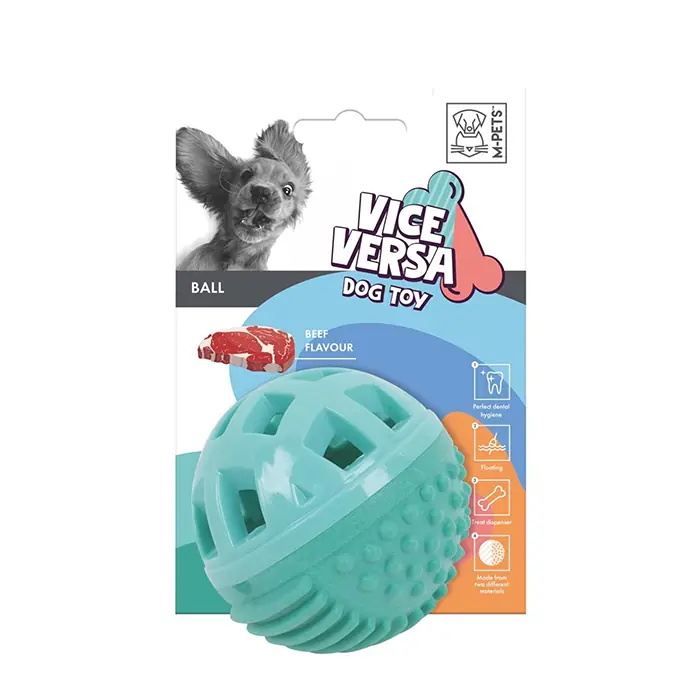 M-PETS VİCE VERSA ET AROMALI TOP KÖPEK OYUNCAĞI